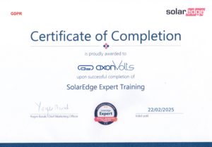 SolarEdge - certificat - expert - web